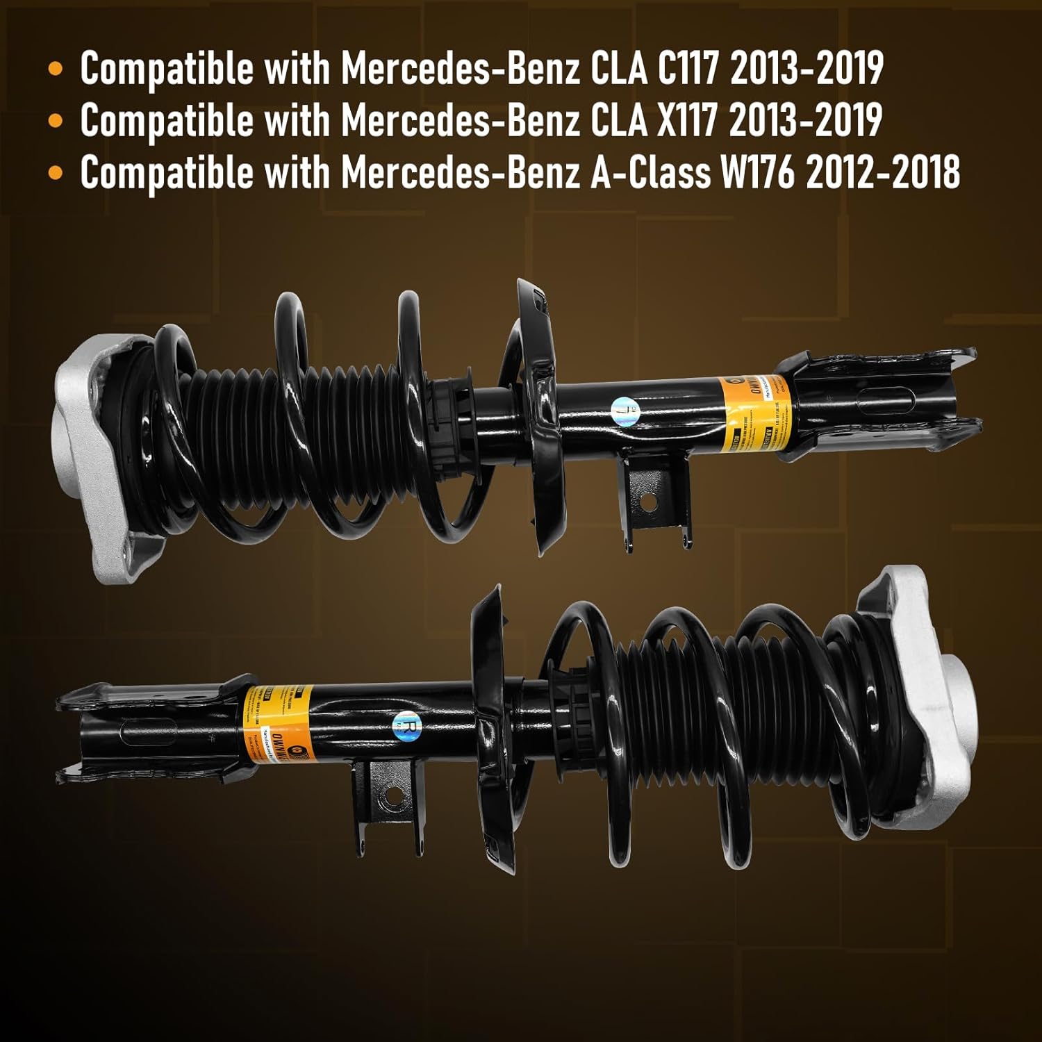 A1173231500 Front Shocks and Struts for Mercedes Benz CLA C117 X117 CLA250 2013-2019, A-Class W176 A200 A45 AMG 2012-2018 Left Right Front Strut Shock Absorber