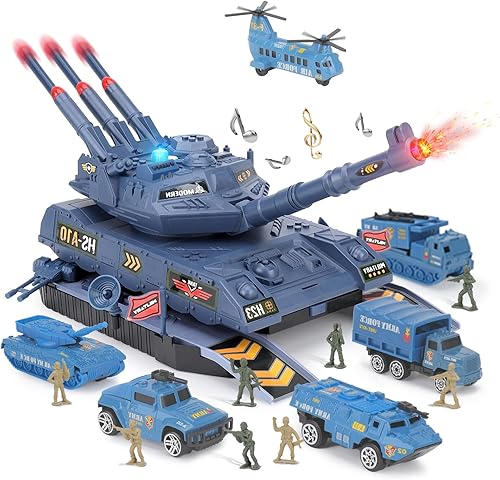 Youlechen Juguetes del ejĂ©rcito para niños, juguetes militares con luz y sonidos, 6 vehĂculos de aleaciĂłn mini del ejĂ©rcito y 8 juguetes de hombres Youlechen Juguetes del ejĂ©rcito para niños, juguetes militares con luz y sonidos, 6 vehĂculos de aleaciĂłn mini del ejĂ©rcito y 8 juguetes de hombres