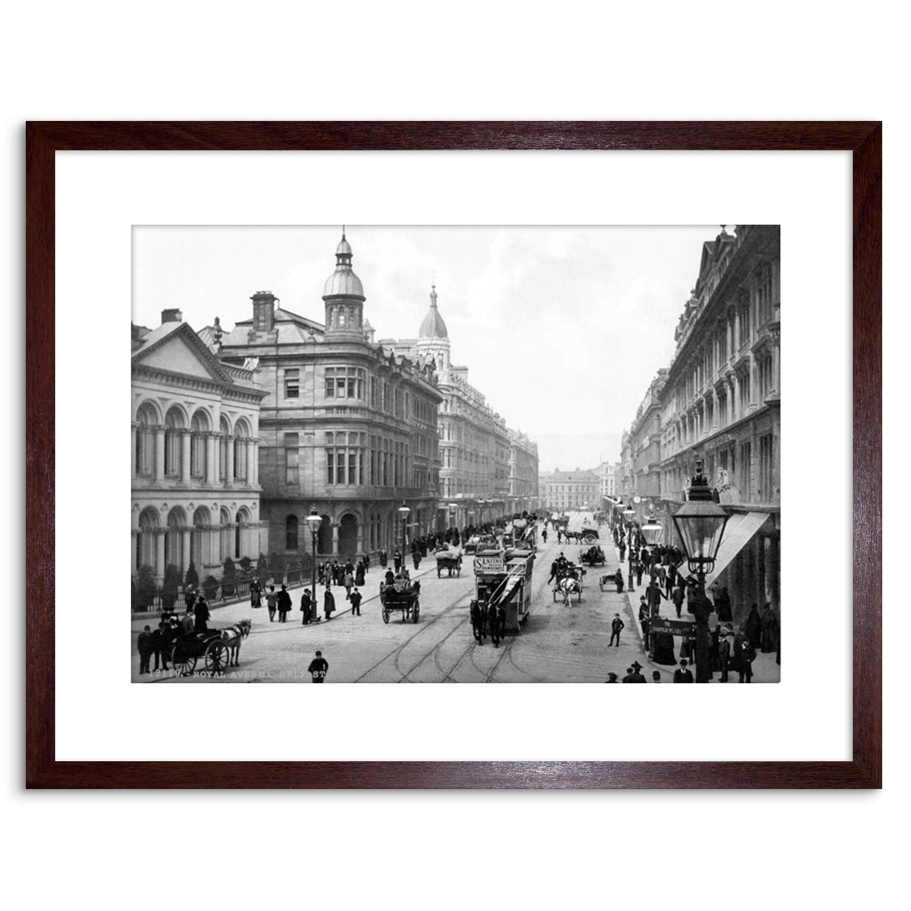 Wee Blue Coo VINTAGE PHOTO CITYSCAPE ROYAL AVENUE BELFAST ANTRIM FRAMED PRINT F97X6254