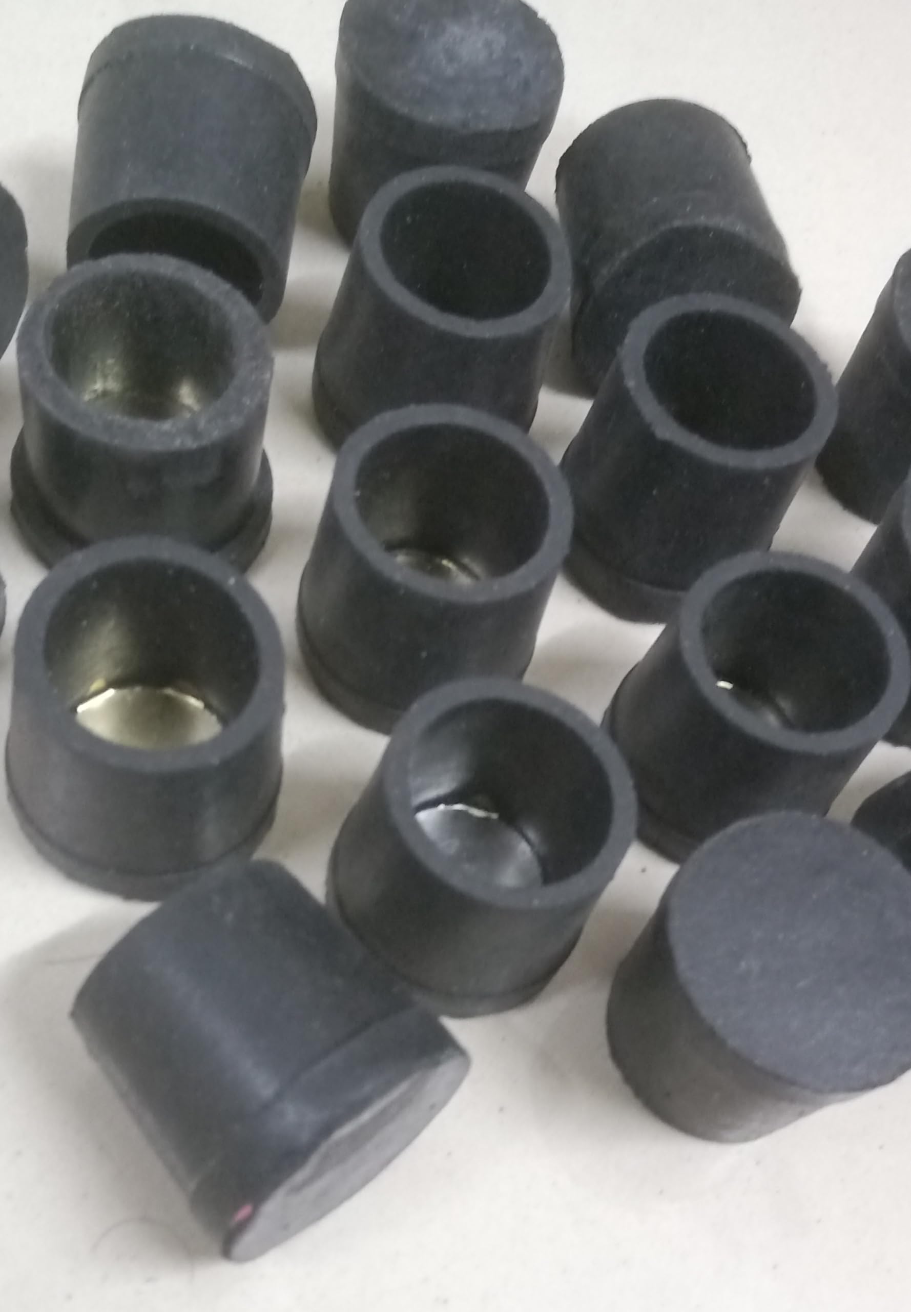 Infinite tech Rubber end Cap | Pack of 12 | Pad | Bush | Floor Protector | Shoes for Furniture | Steel Chair Leg caps | bar Stool Legs Protectors | Size ''1 ''inch(24/25) MM-image-16