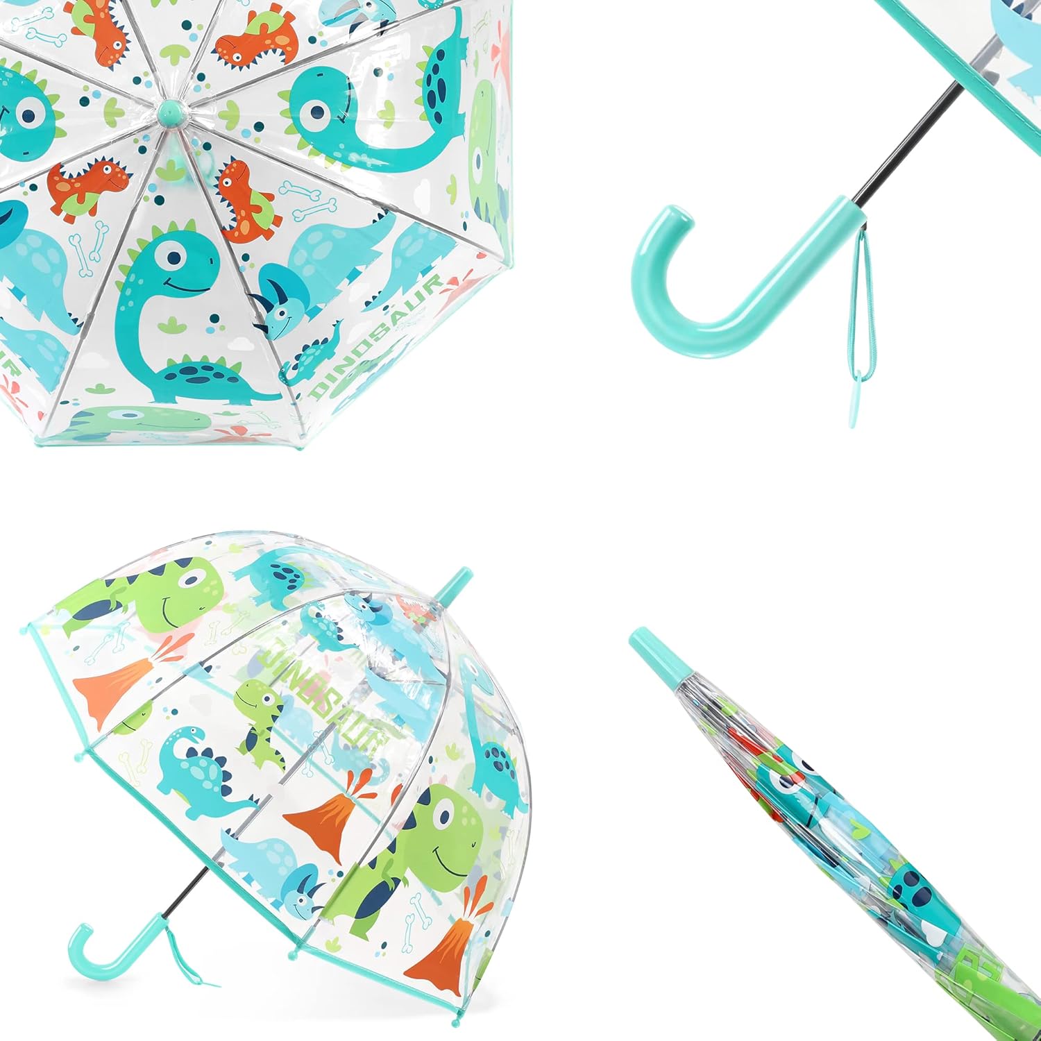 Kids Clear Umbrellas for Rain Dome Bubble Umbrella Windproof for Kids Boys and Girls