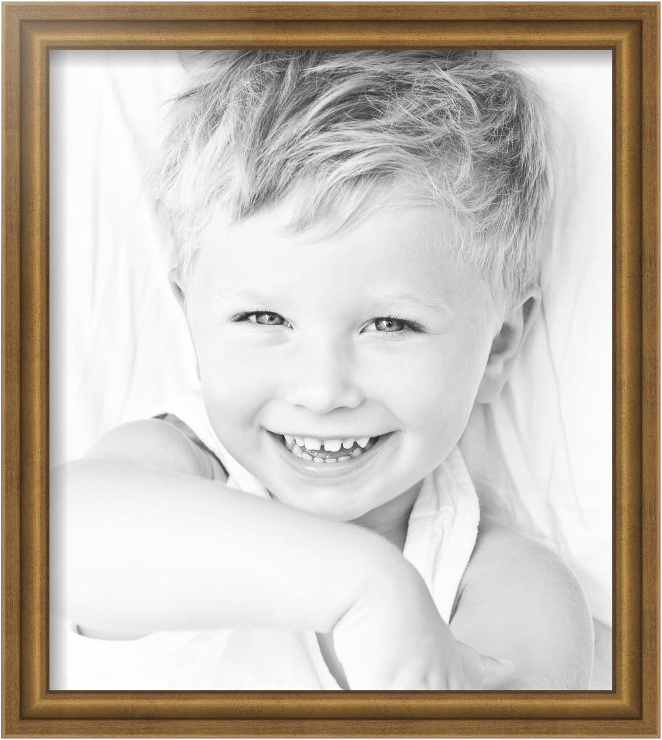 ArtToFrames 15x17 inch Muted Gold Glow Picture Frame, 2WOMBW275-1619-15x17
