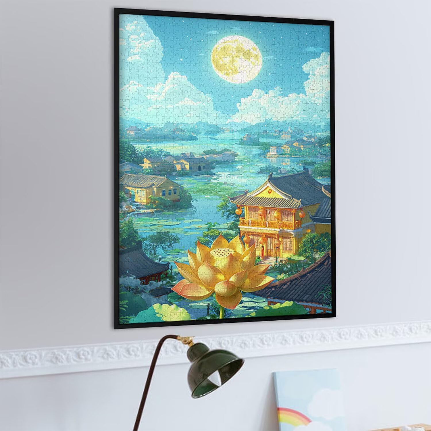 Puzzle 6000 elementów, puzzle dla dorosłych, wyzwanie puzzle, puzzle dla całej rodziny, napis na plecach, prezenty dla mężczyzn i kobiet, temat: (Izolacja Lotos) z-541