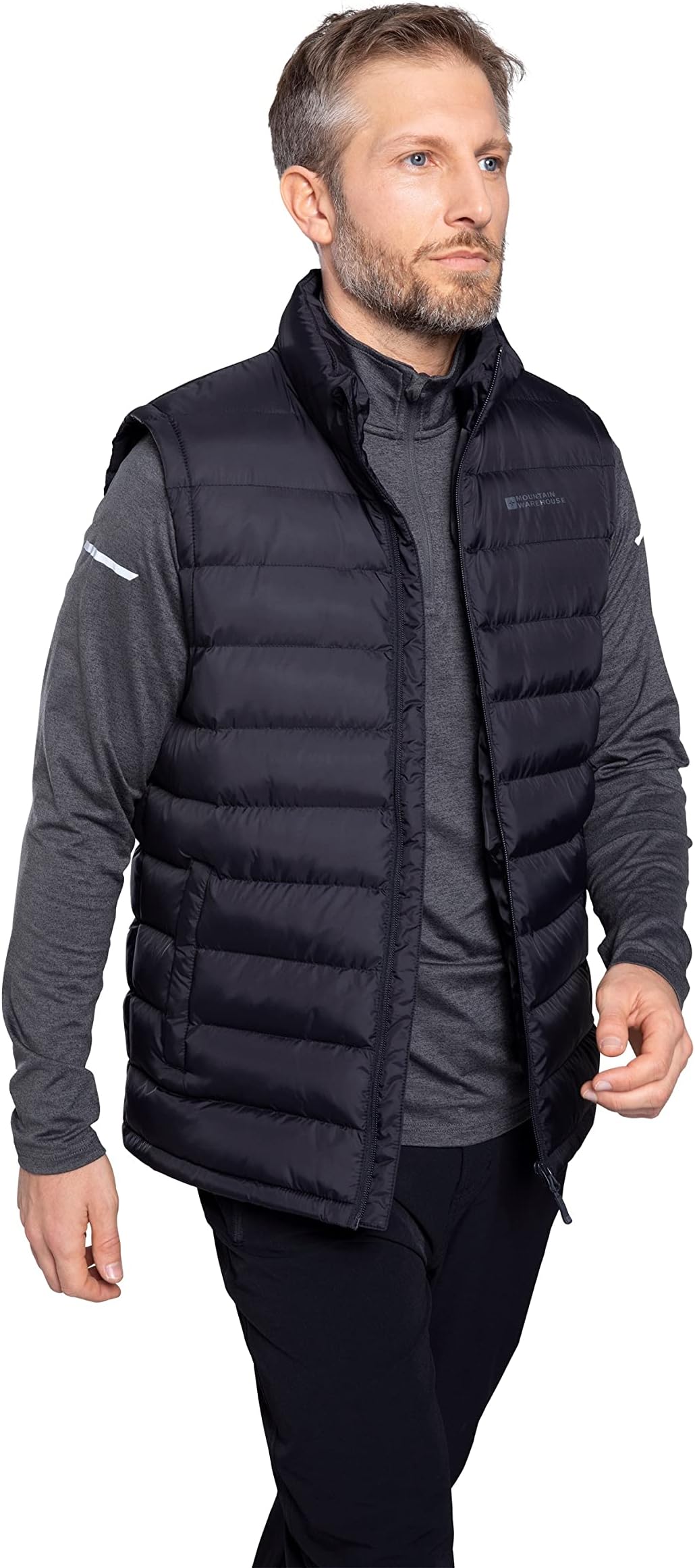 Seasons Mens Padded Gilet - Water Resistant Gilet, Body Warmer, Lightweight Jacket, Easy to Store Coat - For Spring Summer Travelling, Walking