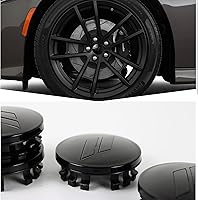 Vista 4 de 4 piezas de 63 mm 2.5 pulgadas de cubiertas de tapas centrales para ruedas con corte para Dodge Charger Durango Dart 2015-2020 Jeep/Chrysler
