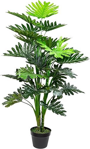 Northlight 47" Green Potted Philodendron Selloum Artificial Plant