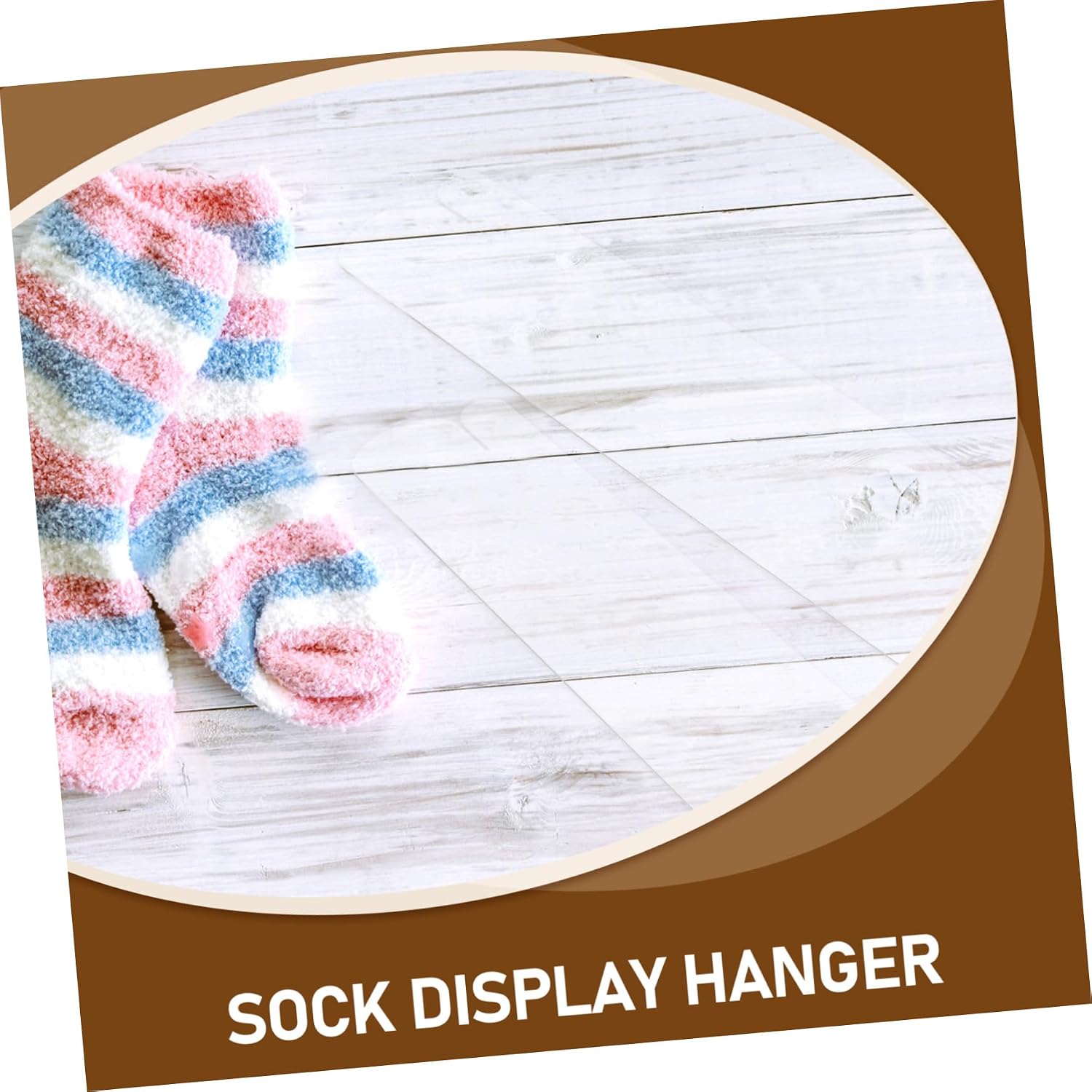 2pcs Extra Long Sock Hanging Panel Acrylic Sock Display Tool for Organizing Gloves Stockings Space Efficient Transparent Design for Closet Wall Use
