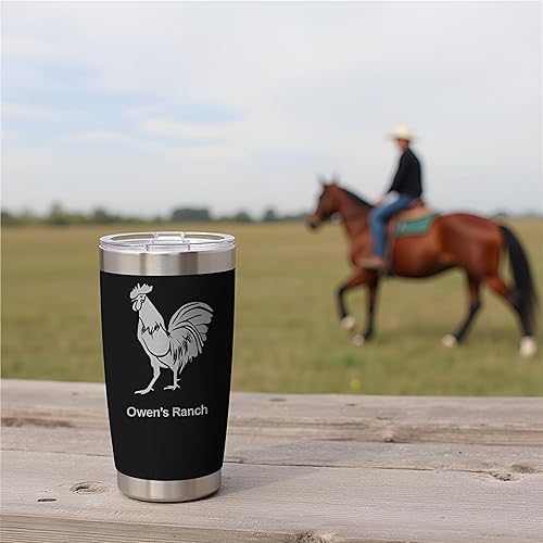 Miniatura 3 de LaserGram Vaso aislado al vacío de 20 onzas, sirena, grabado personalizado incluido (verde azulado)