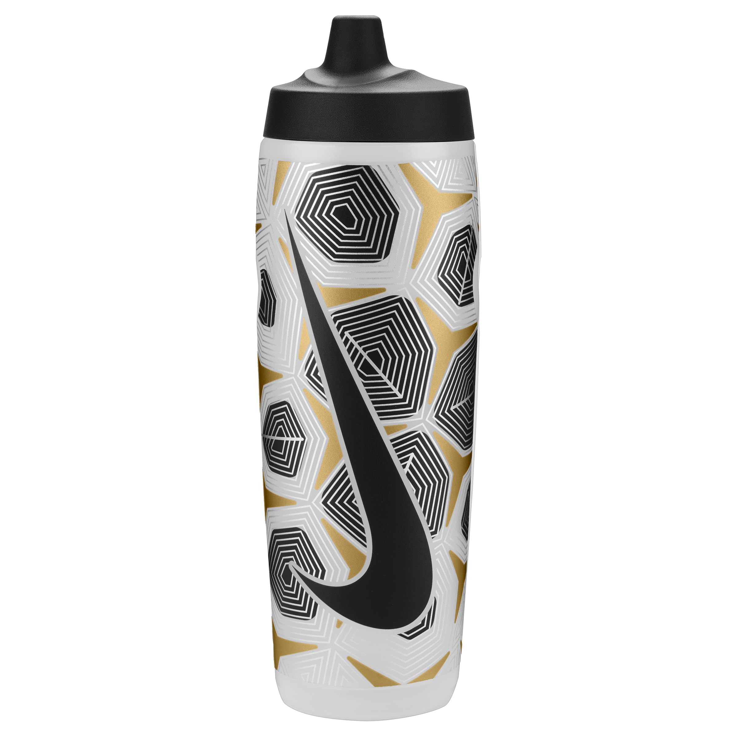 Nike Refuel Bottle 24 Oz Graphic Clear / Black / Flt Gold / Flt Silver / (Black)