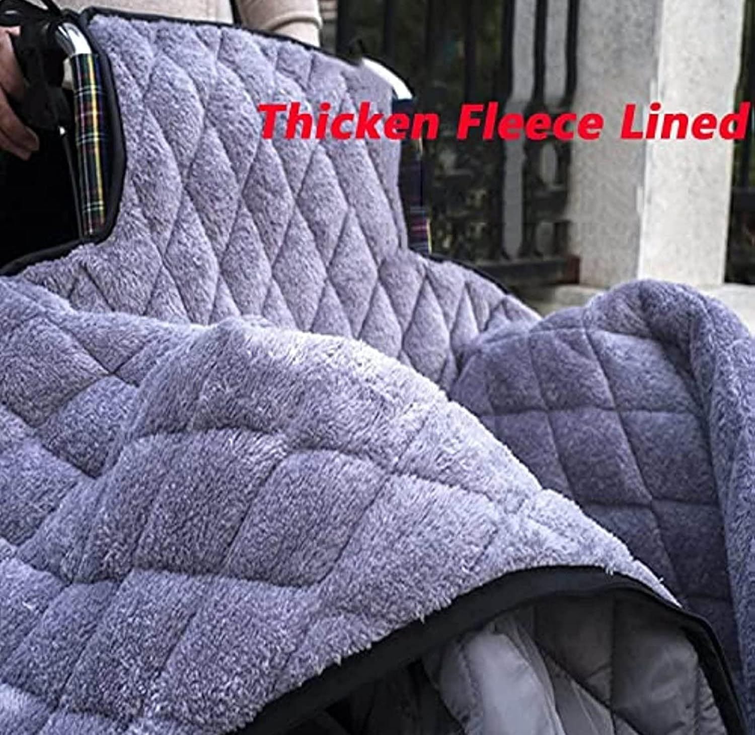 Travel Thermal Blanket Warm Knee Blanket?Wheelchair Blanket Wheelchair Warmer Cover Blanket, Windproof Thicken Fleece Lined Cozy Leg Cover with Zipper, for Winter Leg Foot Warm Warm (Color :