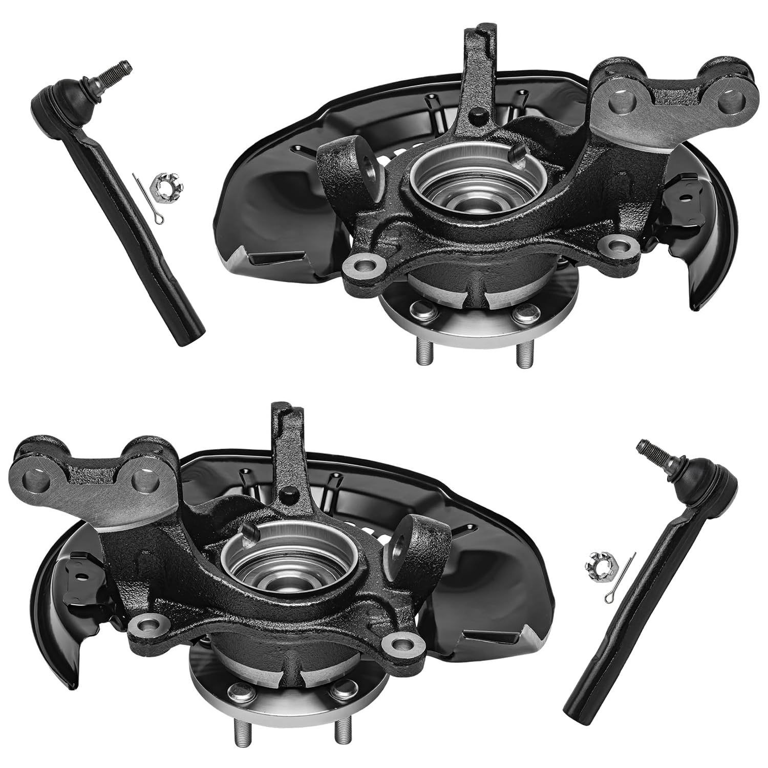 Detroit Axle - AWD 3.5L Front Knuckles Kit for 2008-2013 Toyota Highlander