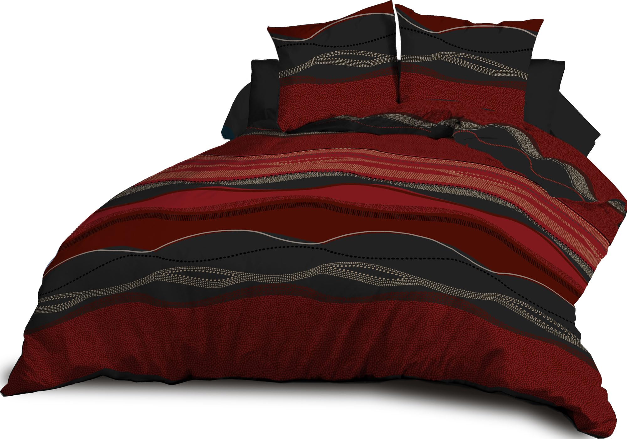 Parure da Letto viola + lenzuolo con angoli Cantone Ticino