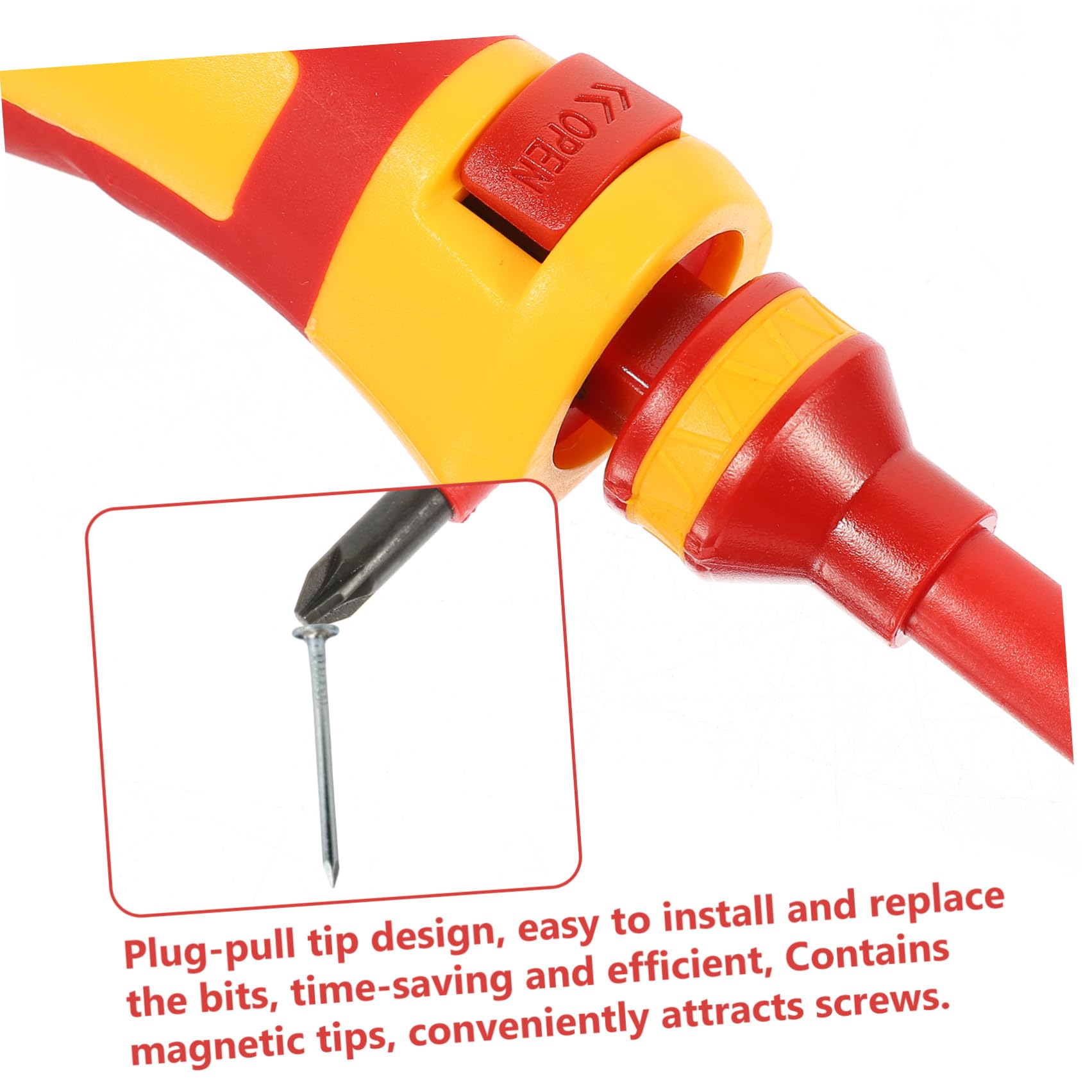 Zerodeko Cacciaviti Isolati Punte Pozidriv a Stella Magnetiche Set 13 Pezzi per Elettricista Acciaio Resistente Custodia Rossa per Riparazioni Professionali