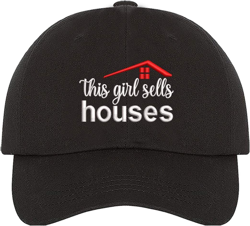 Realtor Embroidered Baseball Hat - This Girl Sells Houses Dad Hat