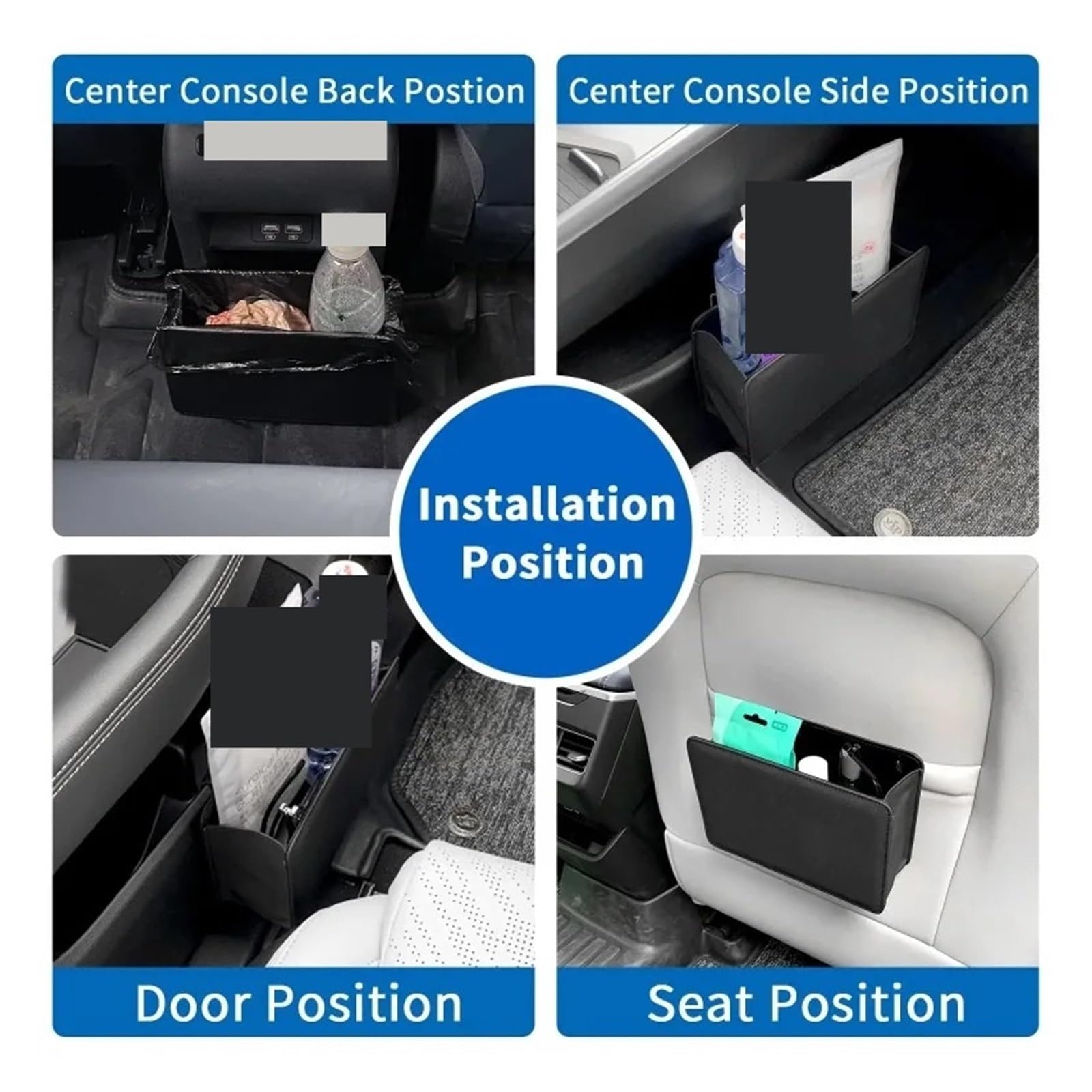 Poubelle De Voiture Poubelle Pliable pour Boîte Rangement Dossier Siège Produits D'intérieur Poubelles Véhicule