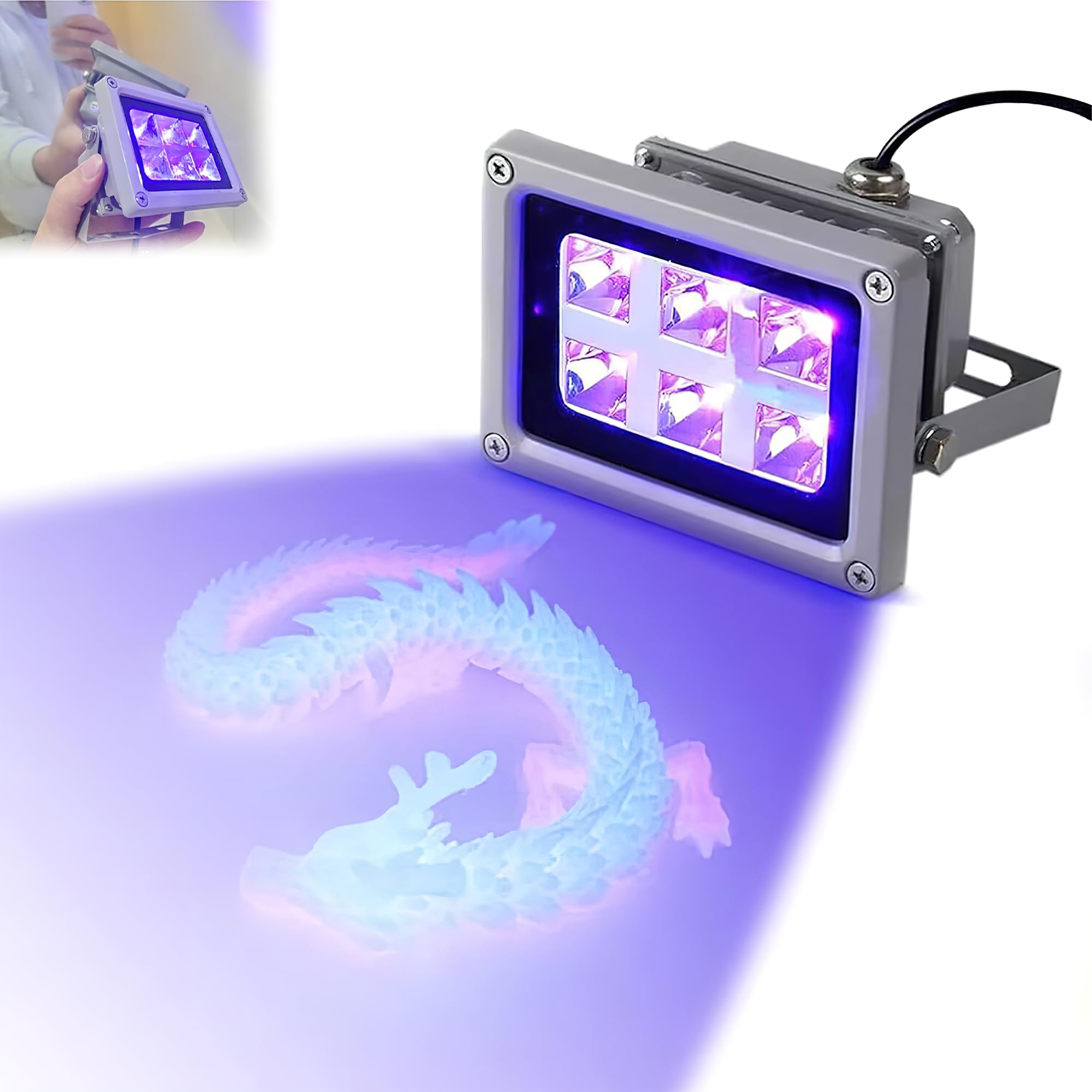 TAUDI UV Light for Resin Art, UV Lamp, UV Curing Lamp, UV Resin Lamp - Perfect for 3D Printer, SLA, DLP, LCD, 405nm LED Lights, Photosensitive Resin, Solidify Resin Art, 3D Printing Machine (B0D6GKY5Q2) Amazon Price History, Amazon Price Tracker
