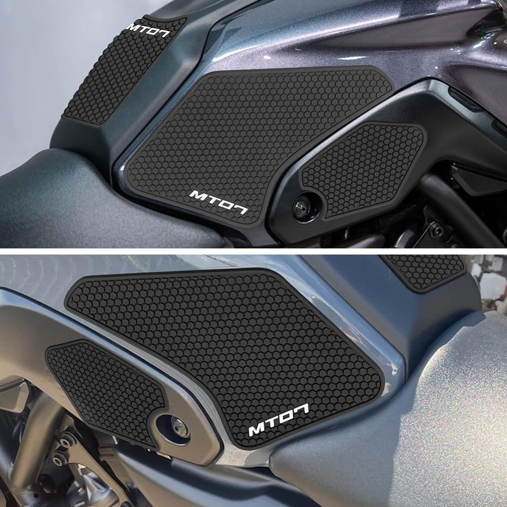 FOR mt 07 MT07 MT-07 2021 2022 2023 2024 Tank Pad Protector Motorcycle Sticker Decal Air Knee Grip Tank Traction Pad Side Accessories MT 07