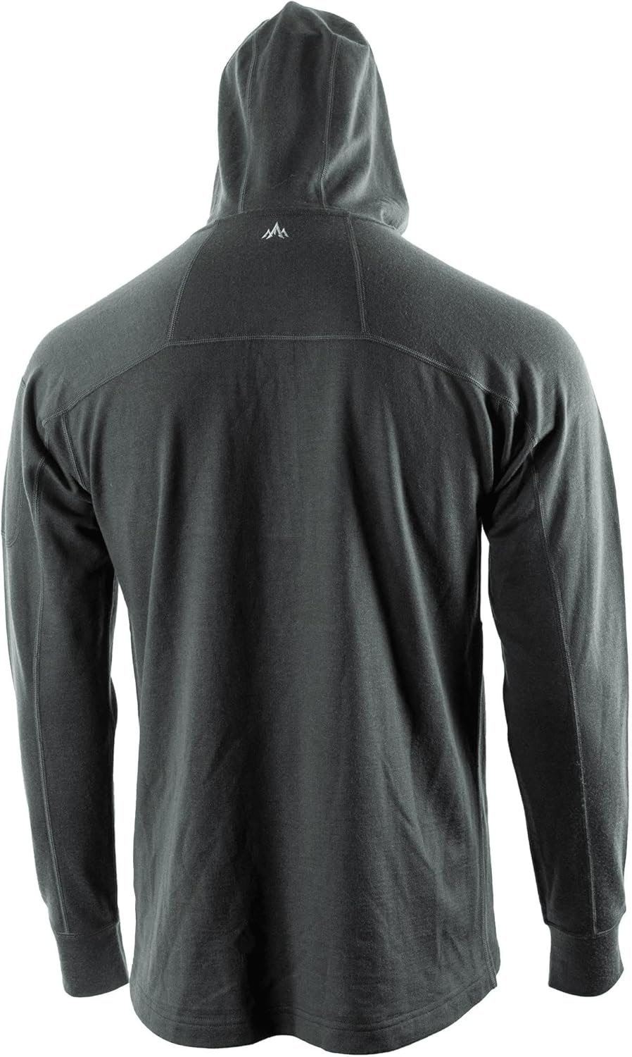 Pnuma Outdoors Merino Gunnison Hoodie, 300 gsm, Beluga, Zippered Pockets, Kangaroo Pocket, Durable Merino Wool (GU-HD-BE) - Image 5