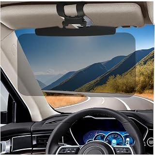 Sun Visor for Car, 8.5"×13.6" Anti-Glare Polarized Auto Visor Extender Sun Blocker, Adjustable Sun Visor Extension Protects from Glare UV Rays, Safe Driving Car Accessories