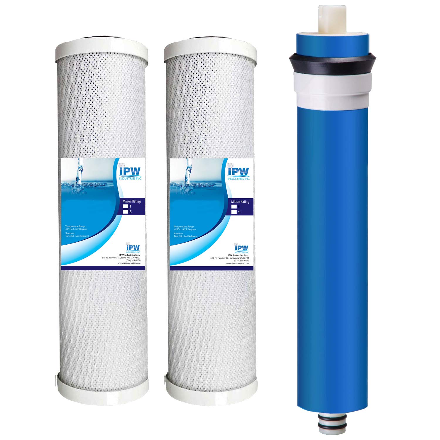 IPW Industries IncCompatible for GE FX12P FX12M Compatible Filter Combo Set for GXRM10RBL RO System