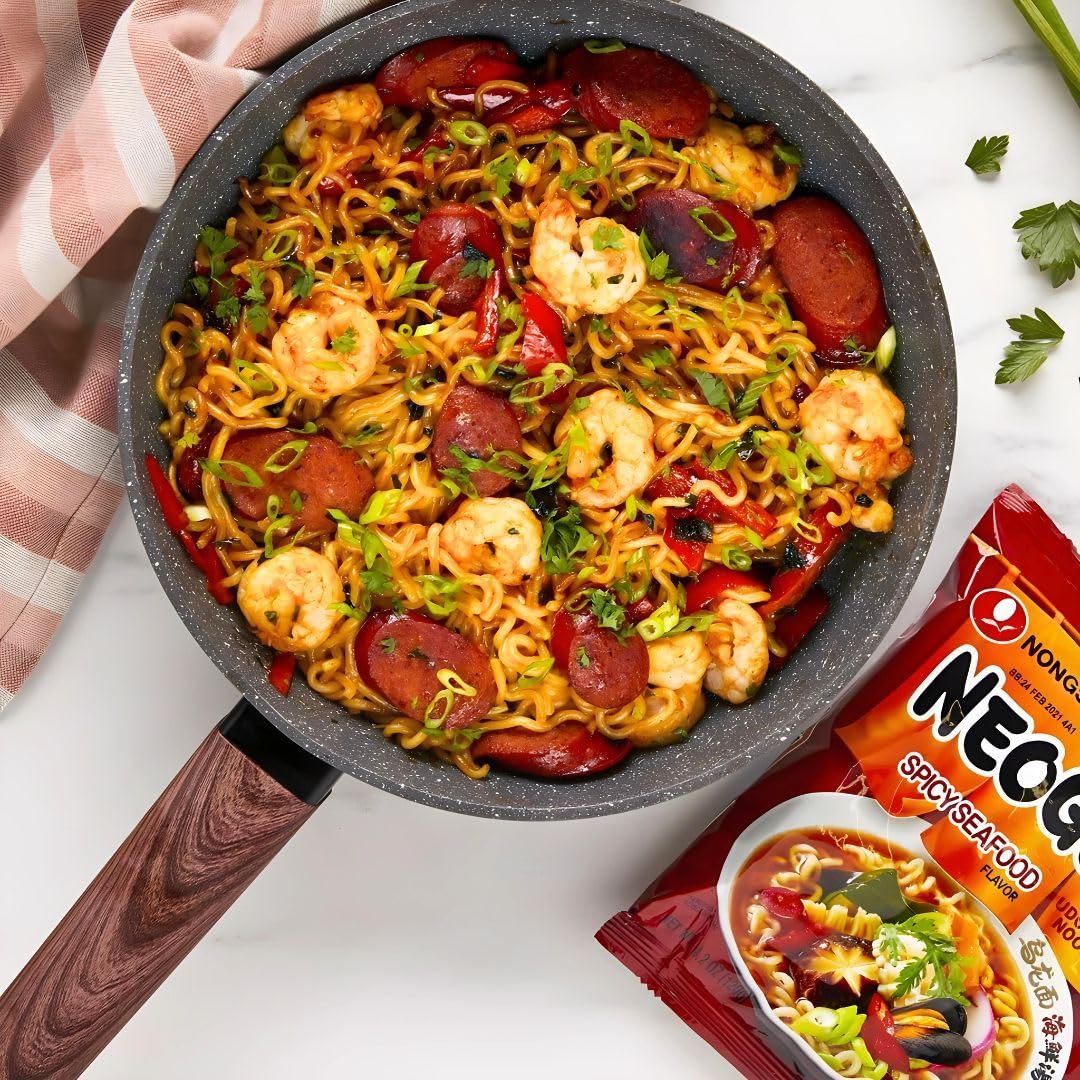 Korean Market | Neoguri Picante Ramyun | Ramen Coreano Instantáneo | Pack 20 |120g