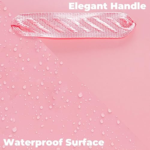 Miniatura 3 de UnicoPak 30 bolsas de regalo rosas de tamaño pequeño de 6 x 3.2 x 8 pulgadas, superficies de acabado brillante con asas, pequeñas bolsas de regalo,