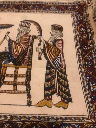 Miniatura 4 de Syrus The Great Farvahar Tapiz 17" x 17" nuevo colgante de pared hecho a mano 100% algodón