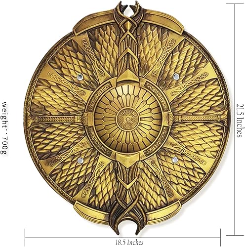Miniatura 2 de Fantasy Medieval God War Guardian Kratos Escudo de espuma para videojuegos, accesorio de disfraz de cosplay, LARP, colección, regalo, Escudo de la