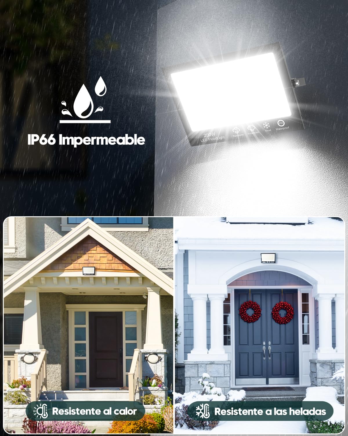 Sararoom Focos Proyector Floodligh de Seguridad - 10Pcs 100W 6500K Blanco Frío Foco LED Exterior y Interior
