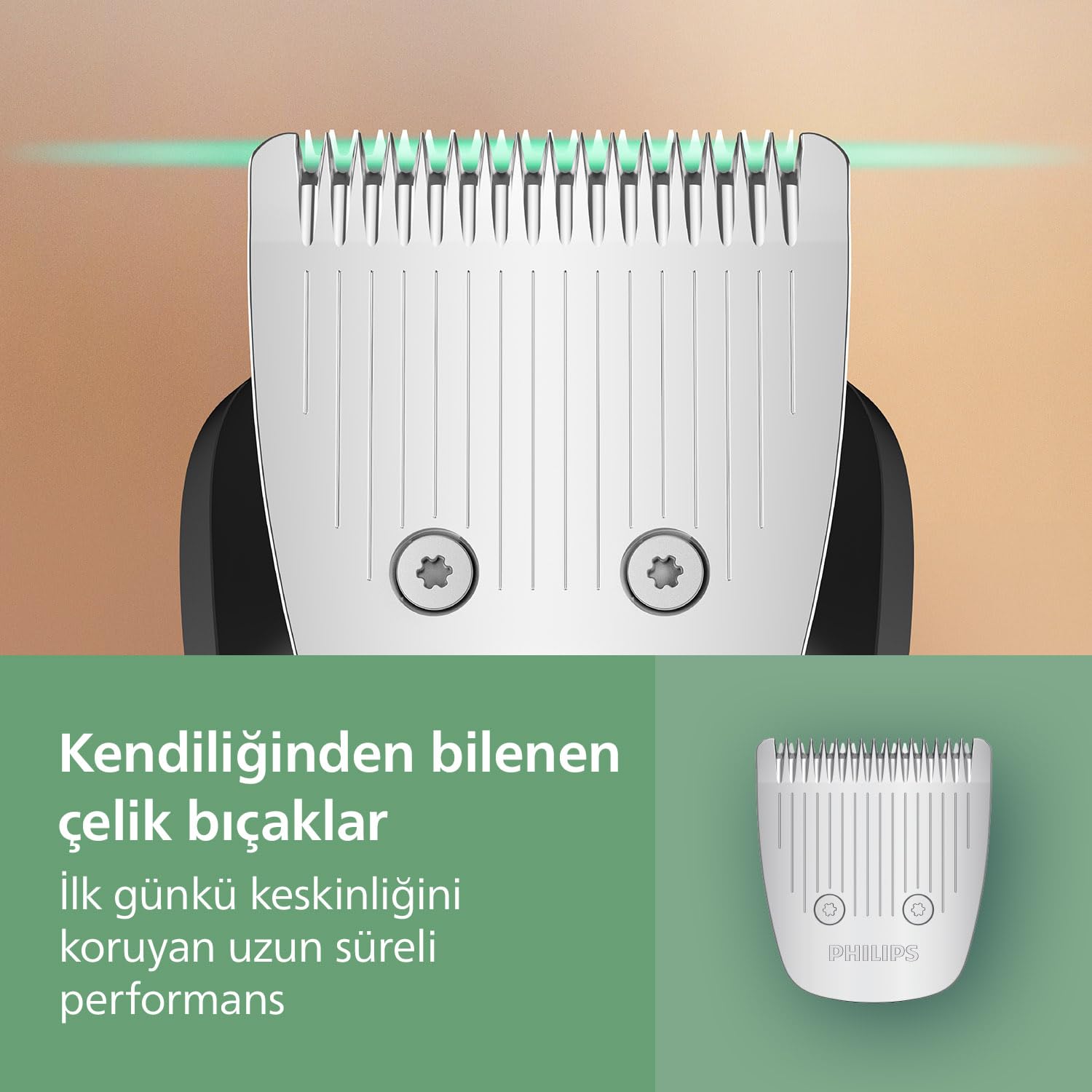 All-in-One Trimmer 5000 Series, 13'ü 1 Arada Erkek Bakım Seti, Yüz Saç Vücut, BeardSense Teknolojisi, 120 Dakika Çalışma, MG5942/15