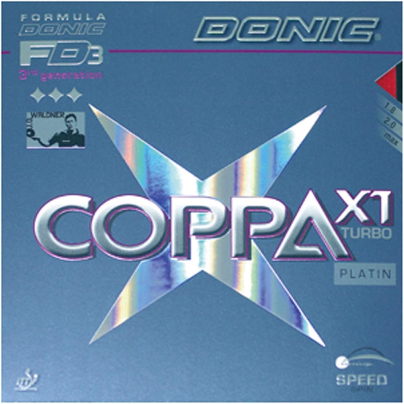 DONIC(ドニック) 卓球 コッパ X1 タ―ボ 裏ソフトラバー レッド MAX AL051