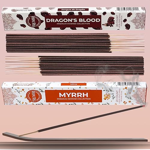 Vista 56 de Trumiri Incense Sticks - Combo Pack of 40 Insence-Sticks - 20 Rose + 20 Lavender - Insenses - Insents - Incents - Inscense - Incence - Incienso