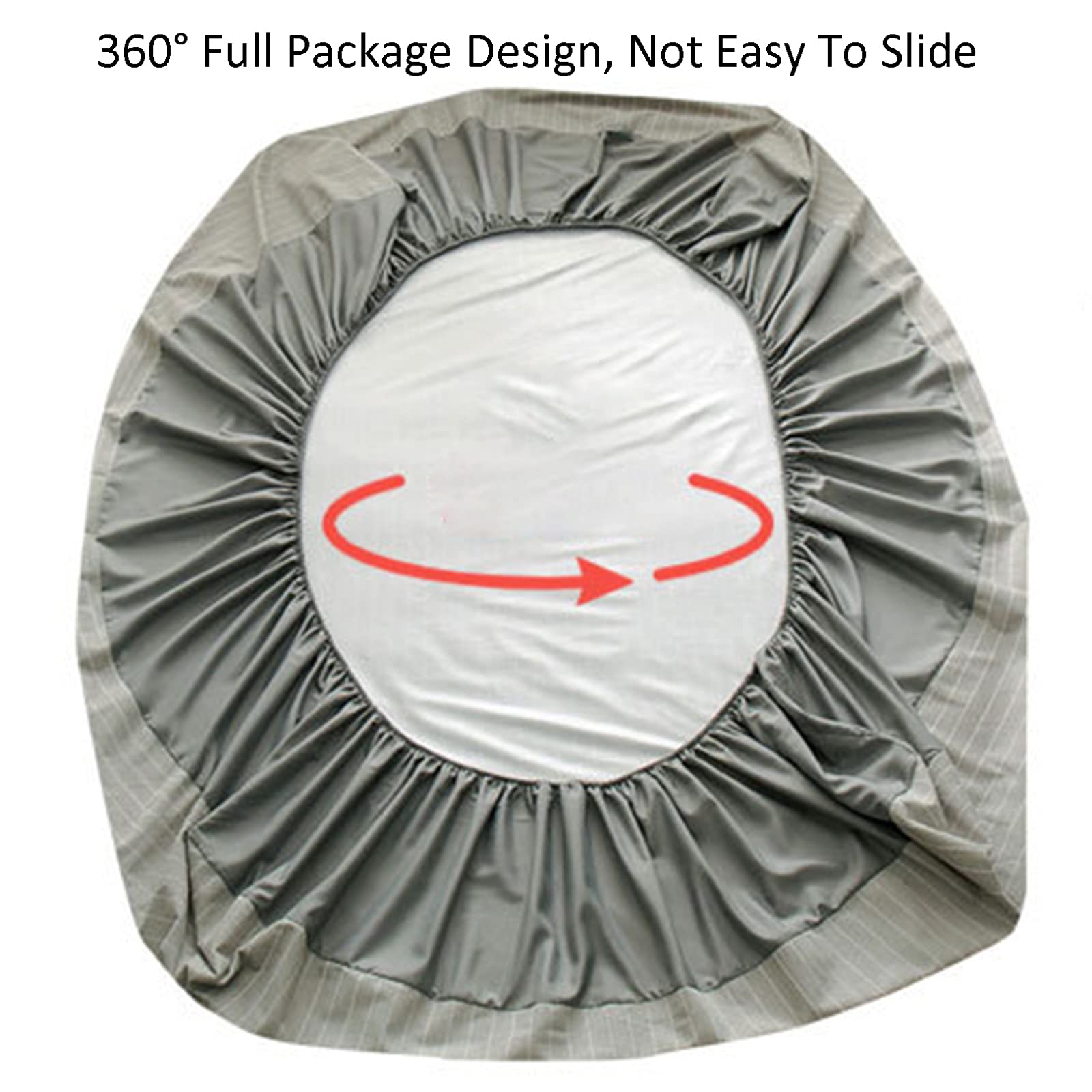 Confort Algodón Protector De Colchón, Ultra Suave Respirable Cubre Colchón, Impermeable Desmontable Funda De Colchón, Adecuado Para Dormitorio Hotel Cama Individual,GrayB-120×200cm(47×79inch)