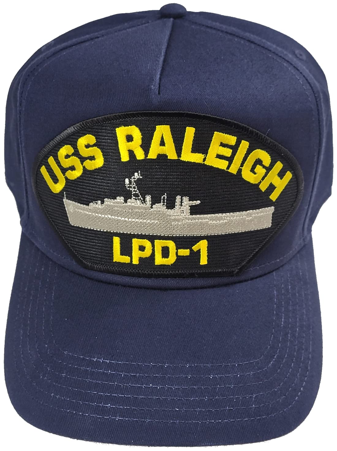 HNPUSS Raleigh LPD-1 Ship HAT Veteran Family-Owned Business, Navy Blue, One Size