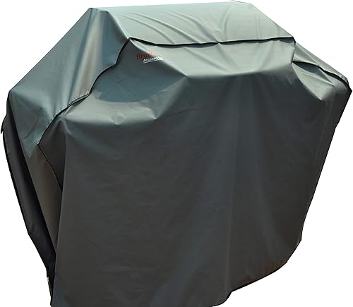 Miniatura 2 de Cubierta de parrilla de gas resistente al agua de 52 pulgadas para parrilla de gas Weber Char-Broil Coleman, gris