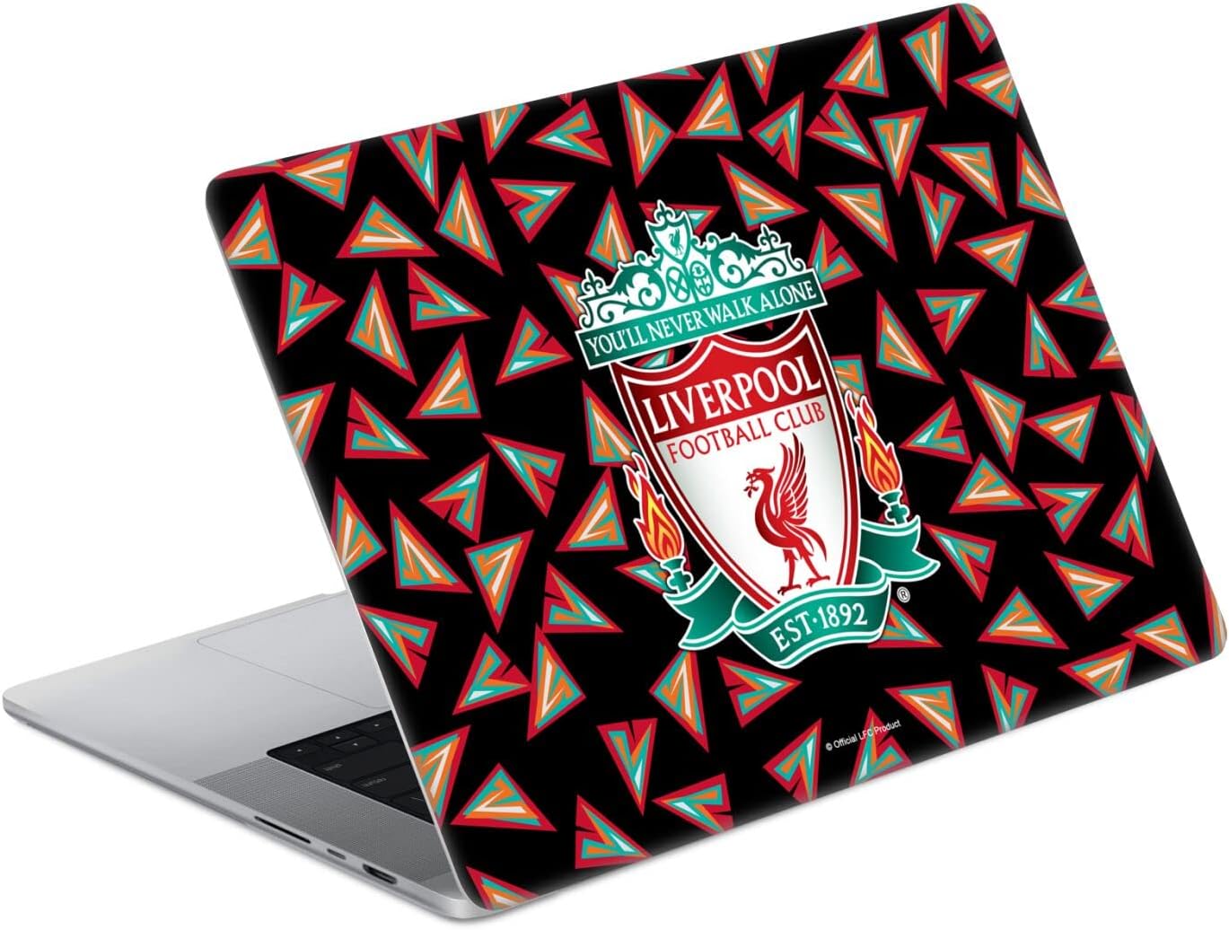 Head Case Designs Officially Licensed Liverpool Football Club Liver Bird Red On Black Art Vinyl Sticker Skin Decal Cover Compatible with MacBook Pro 14" A2442