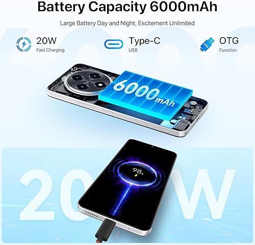 Miniatura 3 de UMIDIGI Teléfono celular desbloqueado G100 12GB +128GB