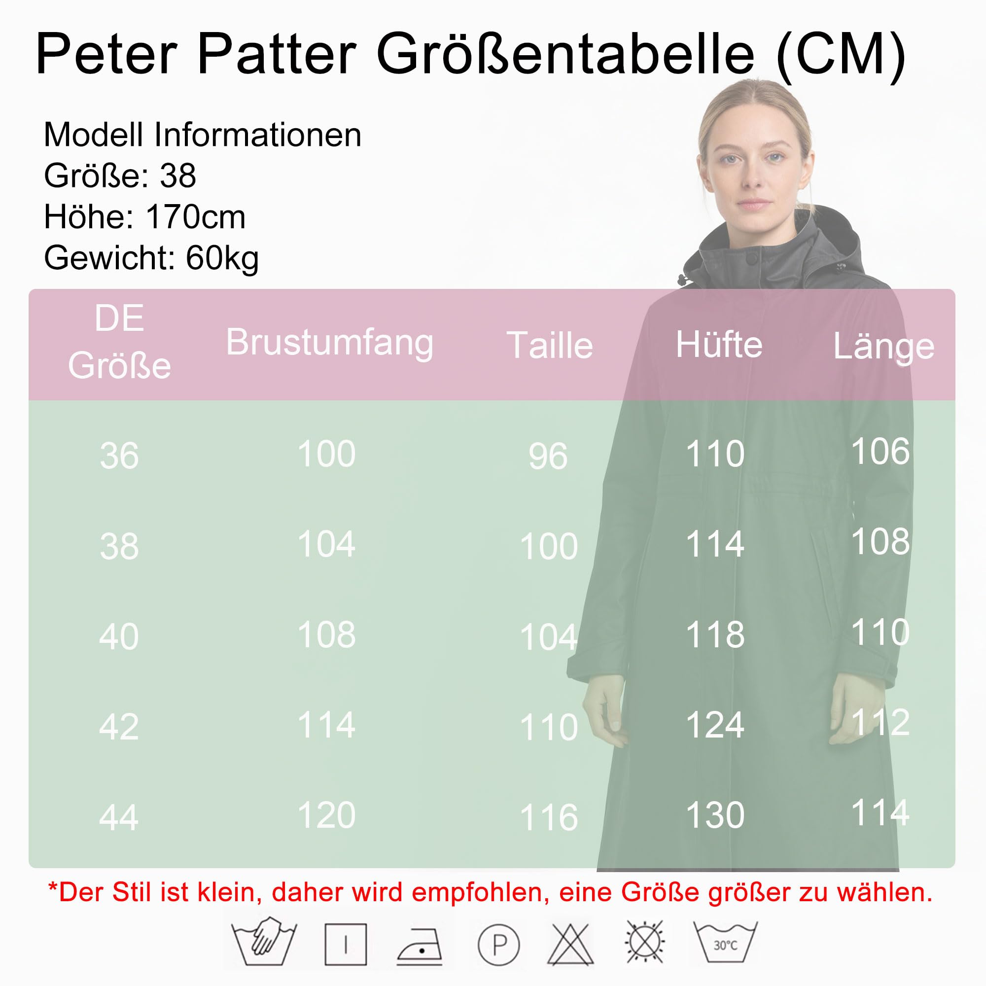 Regenmantel Damen wasserdicht lang Regenjacke atmungsaktiv | Friesennerz mit Innenfutter, Taillenregulierung, Übergangsjacke Herbst winddicht, Regenparka für Fahhrad & Outdoor