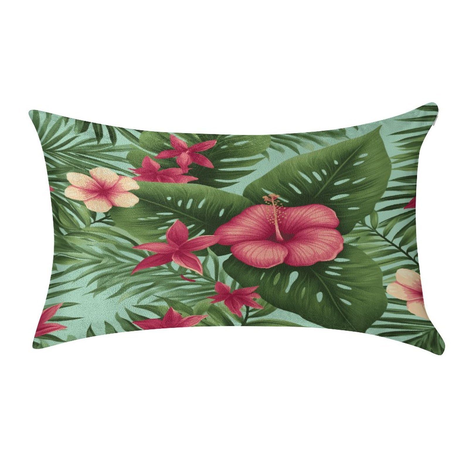 Btcowzrv Style Tropical Hibiscus Pillow Cover Pillow Case Pillowcase