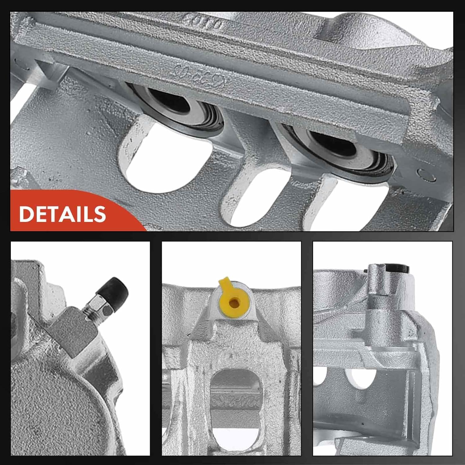 A-Premium Disc Brake Caliper Assembly with Bracket Compatible with Select Ford Models - E-150/E-250 2008-2014, Econoline Van/Wagon 2010-2014, E-350 Super Duty 08-19, E-150 Econoline - Rear Passenger