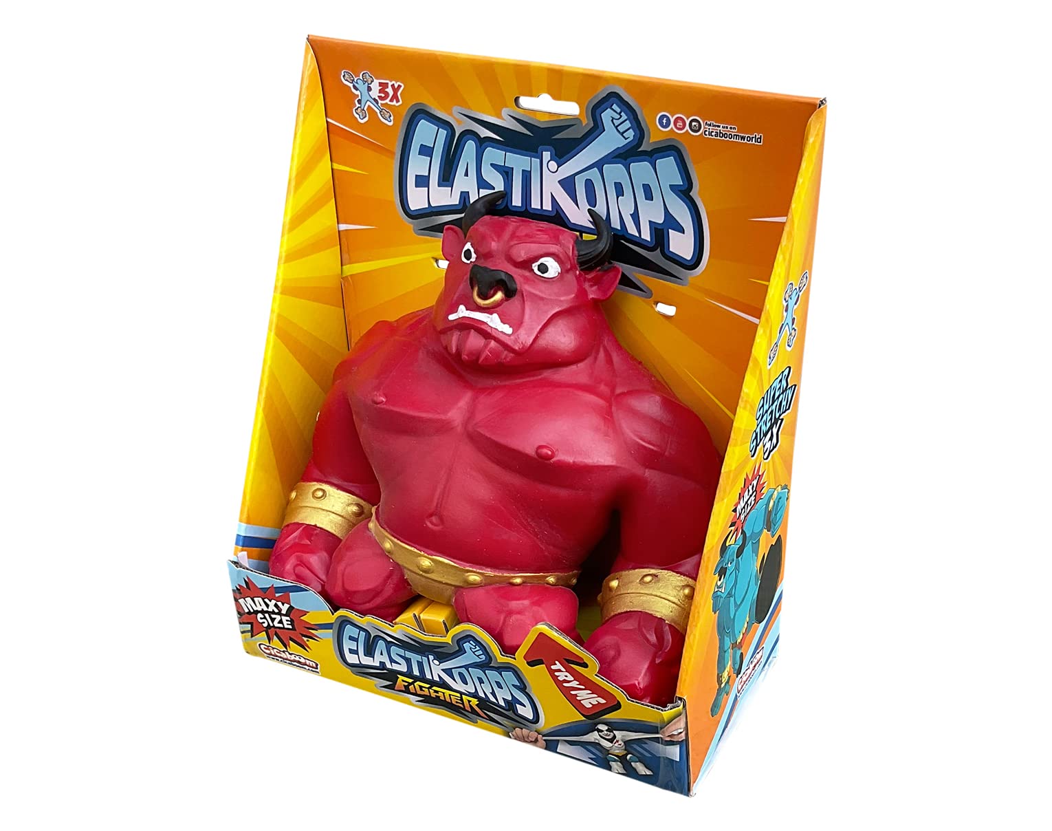 Figura Elastikorps Fighters Maxy 23 cm y 2 kg de Peso ¡estirala, deformala y vuelve a su Forma Original!