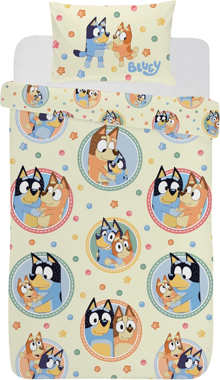 dreamtex Bluey Frames 100% Cotton Junior Duvet Set