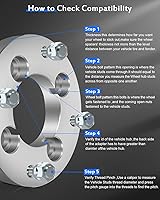 Vista 2 de ECCPP 4 adaptadores de espaciadores de rueda de 4 lengüetas de 1 pulgada, conversión de 4x110 a 4x137 10x1.25 2.913 in para 2007-2016 para Rancher