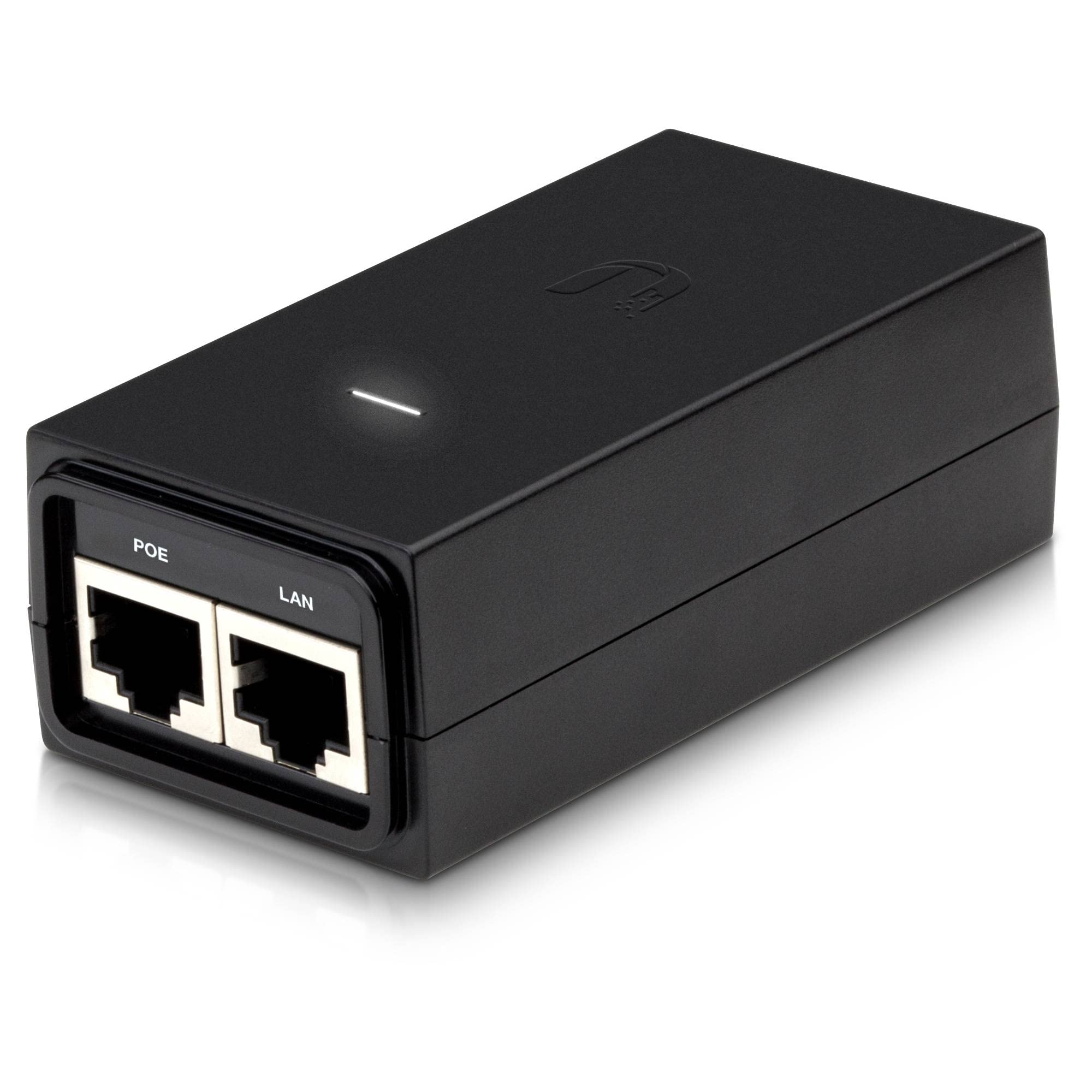 Ubiquiti POE-24-12W-G Power over Ethernet Injector - 120 V AC_ 230 V AC Input - 24 V DC_ 500 mA Output - 1 10/100/1000Base-T Input Port(s) - 1 10/100/1000Base-T Output Port(s) - Wall Mountable-image-43