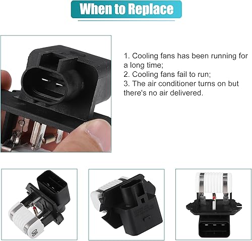 Miniatura 6 de uxcell Resistencia del ventilador de enfriamiento del radiador del motor No.25385-2H650 Módulo de control del calentador del motor del ventilador de