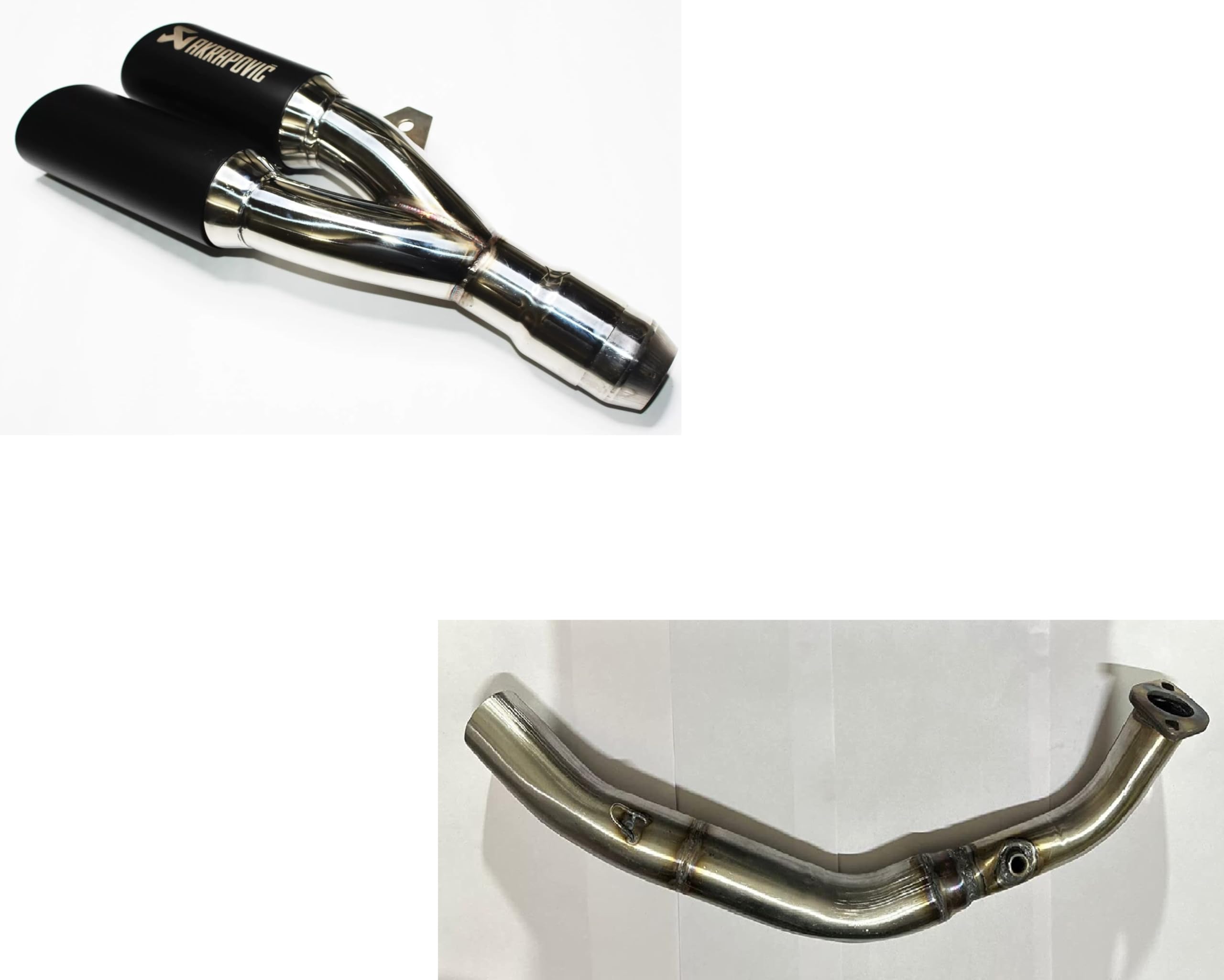 Akrapovic double barrel Motorcycle Exhaust Muffler Pipe with EXHAUST SILENCER BEND PIPE Steel AEROX LINK Bend Pipe for AEROX 155 BP-1-image-29