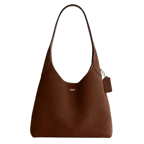 Coach Brooklyn Shoulder Bag 28 - Warm Brown Suede - One Size