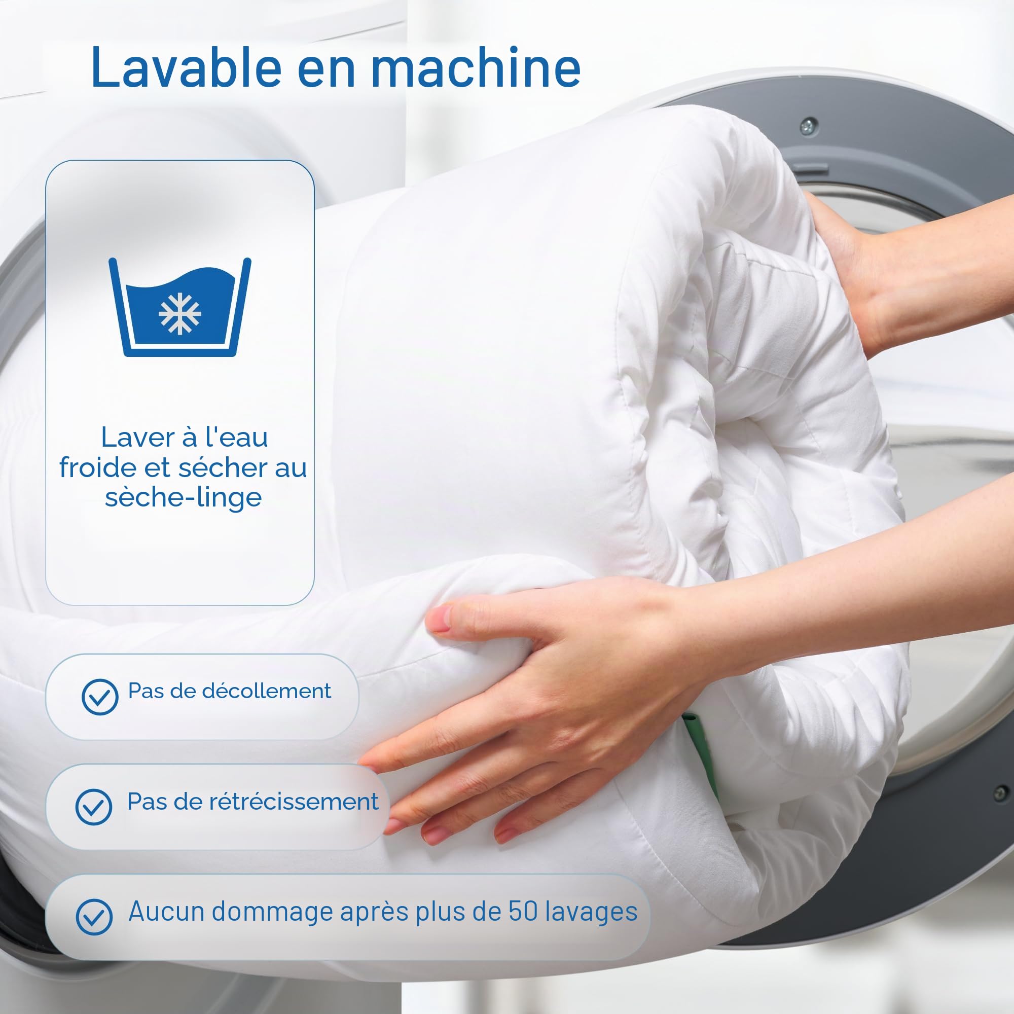 Surmatelas en Microfibre Niagara 100 x 200 cm, Respirant, rafraîchissant sur Matelas 1 Personne 100x200 avec Poches Profondes pour Matelas 20-50 cm