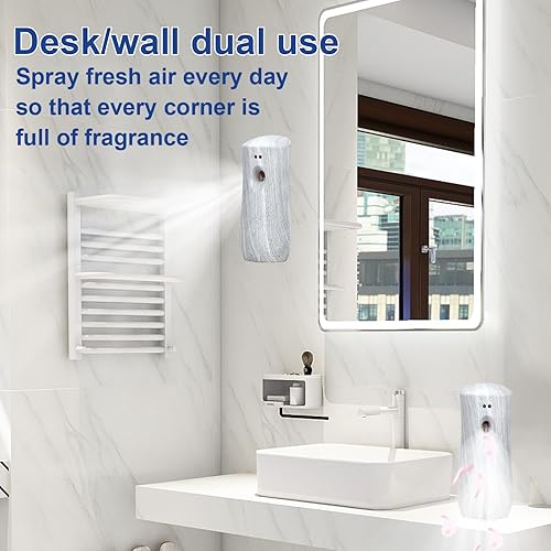 Miniatura 22 de Dispensador automático de ambientador en aerosol, de pie o montado en la pared, dispensador automático de aerosol para el hogar, interior, baños