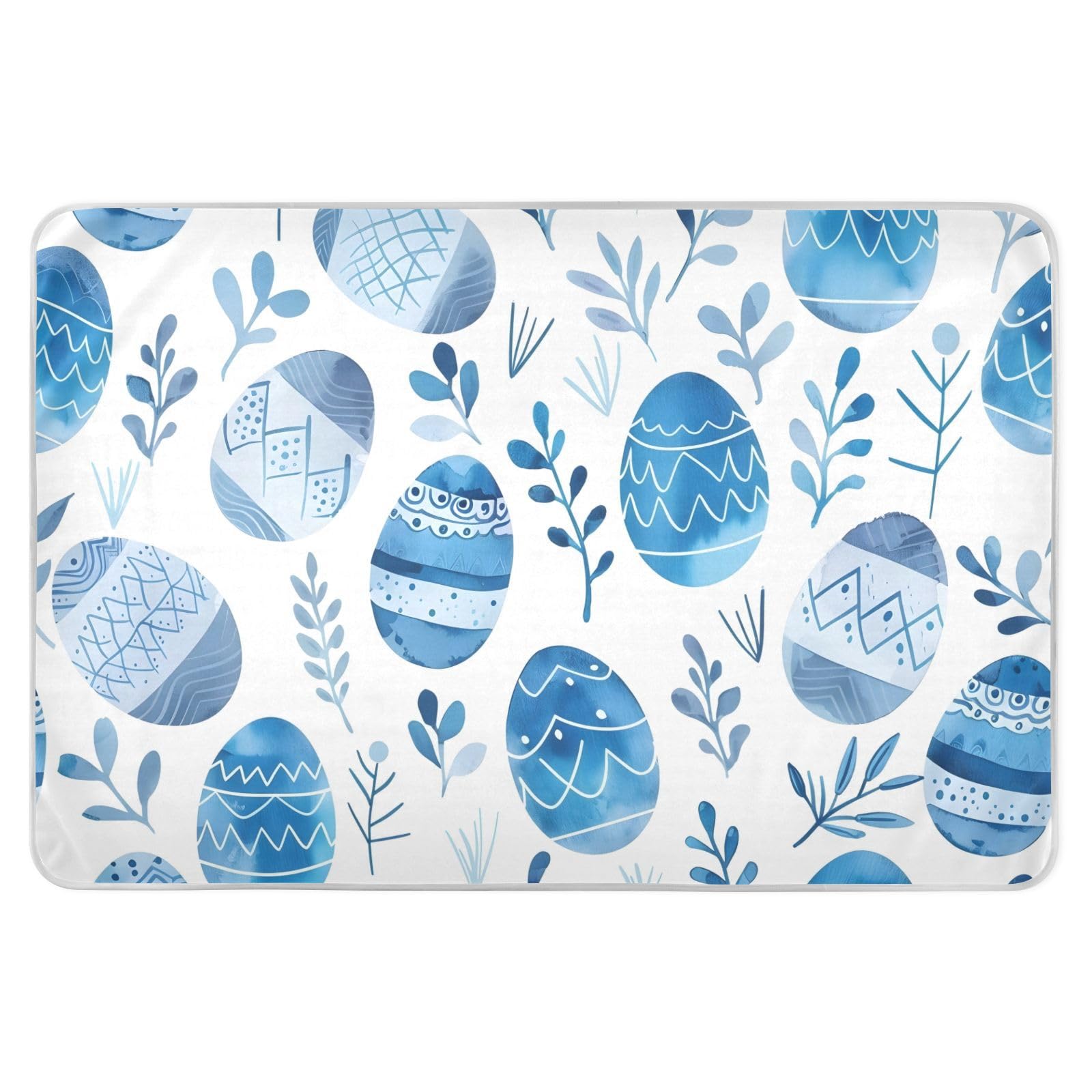 CEBUGI 34” x 52”Washable Underpads Heavy Absorbency Waterproof Incontinence Bed Pads Easter Egg Chart Pee Pads for Adults Kids and Baby